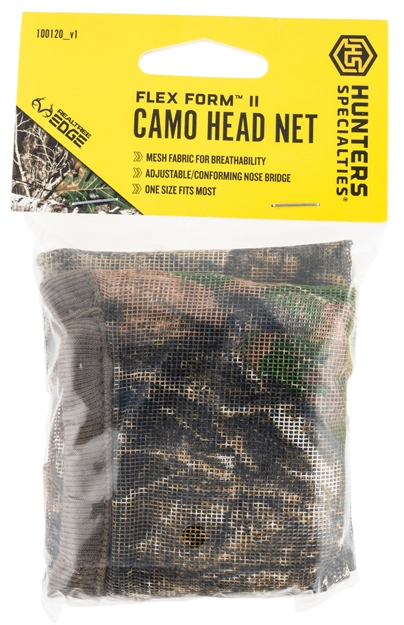 Picture of  Hunters Specialties 100120 Flex Form II Head Net Realtree Edge Osfa Form Fitting