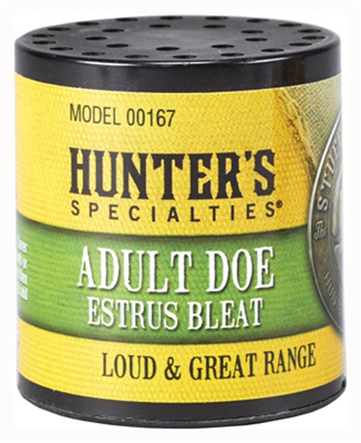 Picture of  Hunters Specialties 00167 Adult Doe Estrus  Can Call Doe Sounds Attracts Deer Black