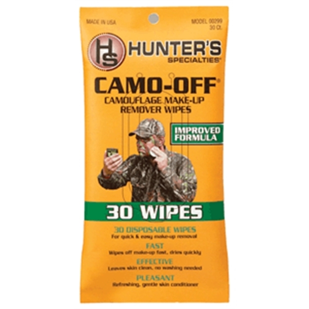 Picture of  Hunters Specialties Hs00299 Camo Off Makeup Remover 7" X 4" 30 Wipes 021291002993