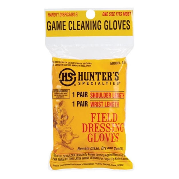 Picture of  Hunters Specialties 01071 Deluxe Field Dressing  White Latex Short/Full Length 2 Pack 021291010714