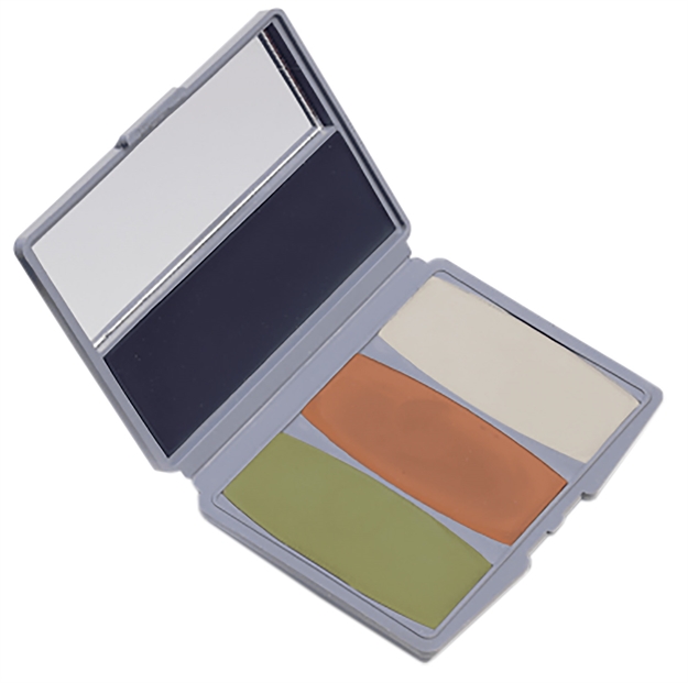 Picture of  Hunters Specialties Hs00264 Camo-Compac 4 Woodland Makeup Kit Mud Brown/Flat Black/Leaf Green/Sand