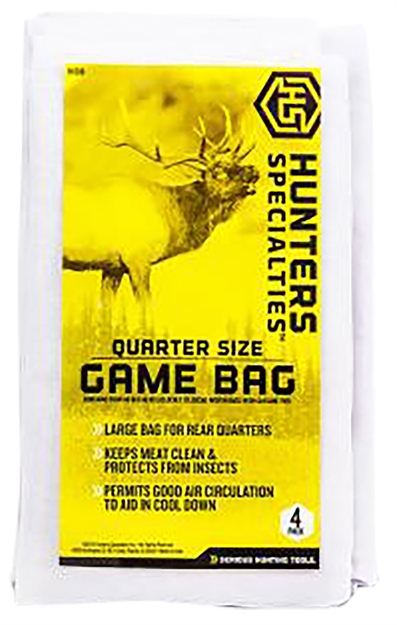 Picture of Hunters Specialties Quarter Size Game Bags,  40" X 48", Elk/Moose/Caribou, 4 Pack 01238