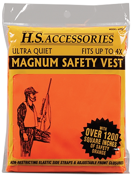 Picture of Hunters Specialties Magnum Safety Vest Blaze Orange, Larger Sizes UP TO 4X 02002