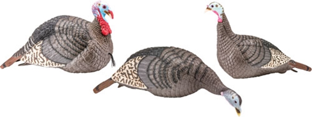 Picture of  HS Strut 100006 Strut-Lite Flock Wild Turkey Species Multi Color Synthetic 3 Per Pack