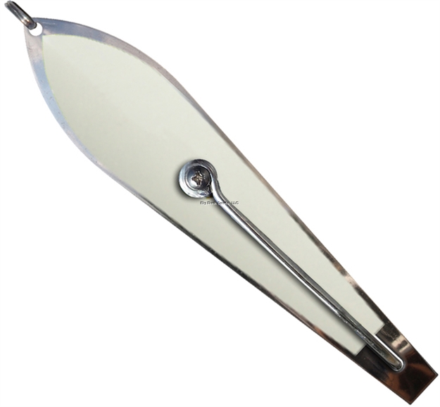 Picture of Huntington Eco Lure Spoon, 5 1/2", 9/0 Hook, Stainless Steel With Glow Flash Scale