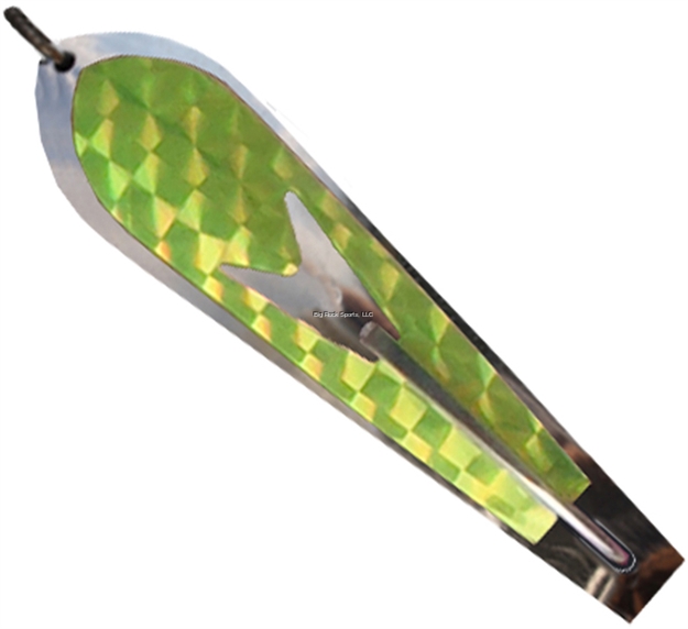 Picture of Huntington Original Drone Spoon, 3 1/4", 3/8 Oz, 5/0 Hook, Fluorescent Yellow Flash Scale