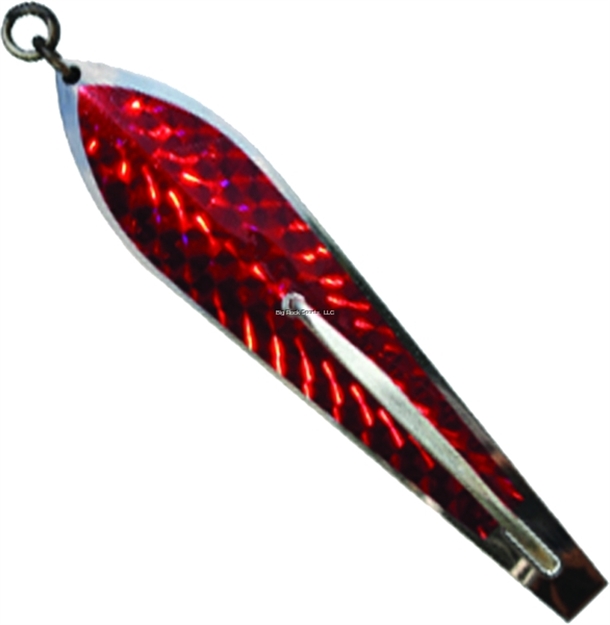 Picture of Huntington Original Drone Spoon, 5 1/2", 1 1/8 Oz, 10/0 Hook, Stainless Steel With Red Flash Scale