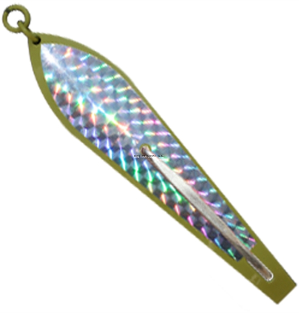 Picture of Huntington Original Drone Spoon, 5 1/2", 1 1/8 Oz, 10/0 Hook, Yellow With Silver Flash Scale