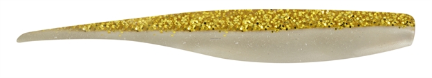 Picture of Hurricane Jerk Shad 5" Pearl/Gold Flake