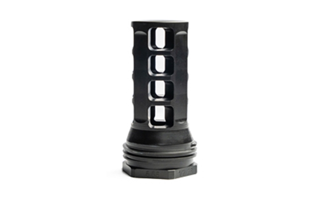 Picture of Huxwrx 1598 QD 338 Muzzle Brake Black With 3/4"-24 Tpi Threads &  2.30" Oal For 338 Cal Ar-Platform Muzzle Brake-QD 338 3/4x24 706433762743