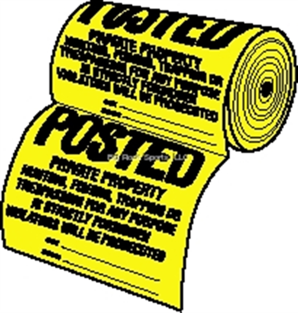 Picture of Hy-Ko 12X12 Tyvek Posted Sign 100/Roll