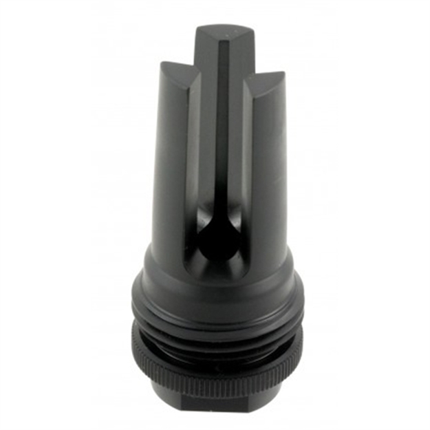 Picture of  Silencerco Ac1283 Asr Flash Hider Black Steel With 1/2"-28 Tpi Threads For 7.62Mm 817272014877