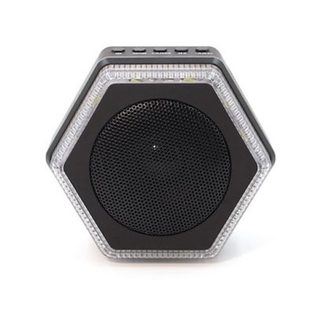 Picture of Hybrid Light Solar Hex Speaker/Charger Blk