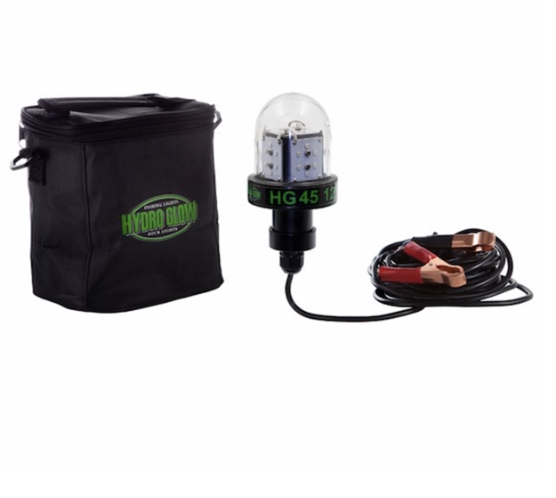 Picture of Hydro Glow 45W, 12V Deep Water Led Fishing Light, Globe Style, Green, 20' Cord, 5400 Lumen