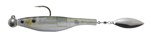 Picture of Hyperlastsics Dartspin Pro Jig Head 3.5In Glass Minnow - Silver