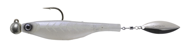 Picture of Hyperlastsics Dartspin Pro Jig Head 3.5In White Ghost - Silver