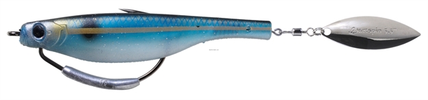 Picture of Hyperlastsics Dartspin Pro Weedless 7In Blue Back - Silver