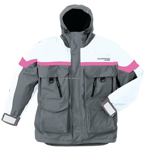 Picture of Ice Armor Womens Lift Parka - Grey/White/Pink LG