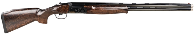 Picture of F.A.I.R. Frdc431228 Carrera Giovane Full Size 12 Gauge Break Open 3" 2Rd 28" Black Over/Under Vent Rib Barrel, Black Stainless Steel Receiver, Monte Carlo Opta Wood Stock, Right Hand FR-DC43-1228