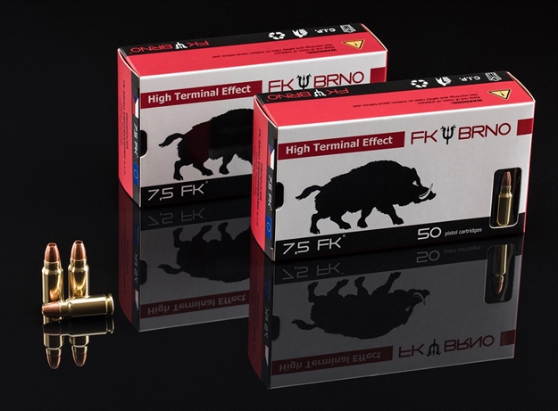 Picture of FK Brno US Fkammof550 F5  7.5Fk 95Gr Copper Hollow Point 50 Per Box/12 Case FK-AMMOF5-50