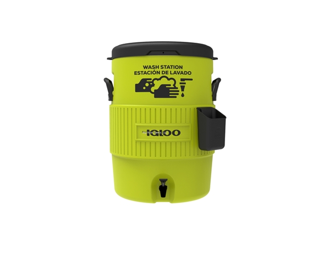 Picture of Igloo 10 Gallon Hand Wash Station, Acid Green/Black