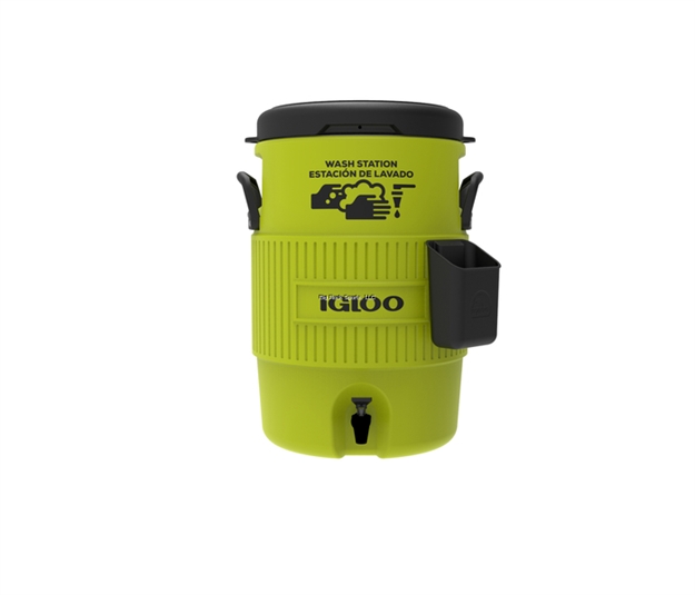 Picture of Igloo 5 Gallon Hand Wash Station, Acid Green/Black