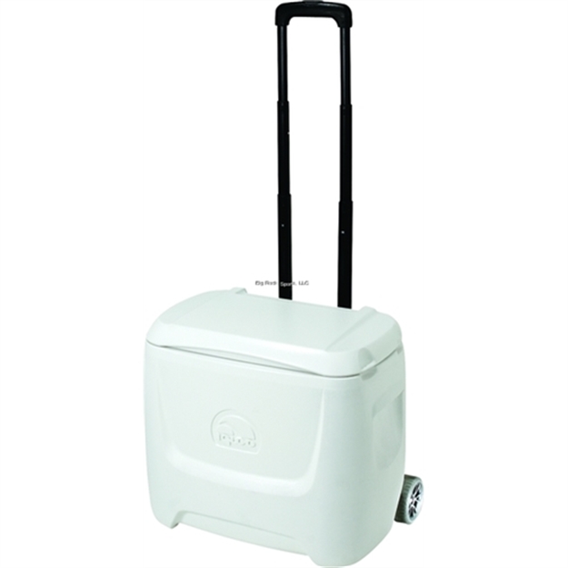 Picture of Igloo Marine Breeze 28 Roller Cooler, 28 Qt, Telescoping Handle, White