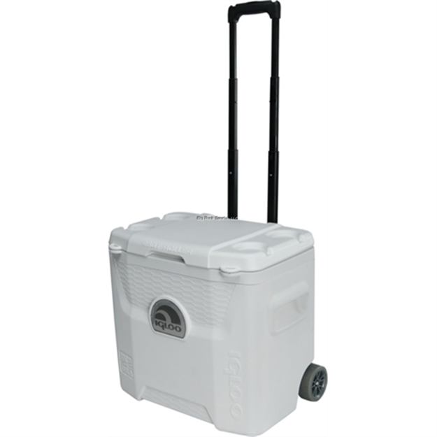 Picture of Igloo Marine Quantum 28 Quart Roller Cooler, 28Qt., 26 L., 42 Cans, White W/ UV