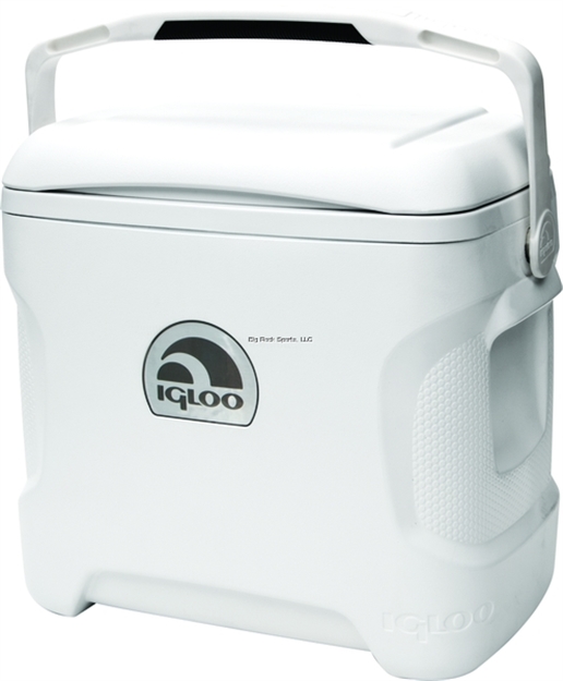 Picture of Igloo Marine Contour 30, 30 QT Cooler, Swing-Up Handle, White