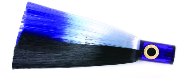 Picture of Iland Express Jet Head Trolling Lure, 10 1/2", 3 Oz, 3-D Eyes, Blue Head/Black Crystal & Blue (Mar) Skirt, 8 - 10 Kts