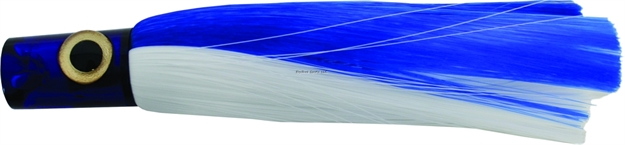 Picture of Iland Express Jet Head Trolling Lure, 10 1/2", 3 Oz, 3-D Eyes, Blue Head/Blue & White Skirt, 8 - 10 Kts