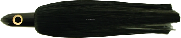 Picture of Iland Ilander Trolling Lure, 8 1/4", 2 1/2 Oz, 3-D Eyes, Black Head/Black Skirt, 6 - 8 1/2 Kts