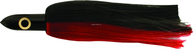 Picture of Iland Ilander Trolling Lure, 8 1/4", 2 1/2 Oz, 3-D Eyes, Black Head/Red & Black Skirt, 6 - 8 1/2 Kts