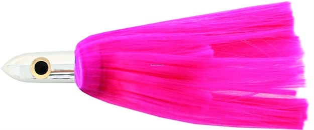 Picture of Iland Ilander Trolling Lure, 8 1/4", 2 1/2 Oz, 3-D Eyes, Chrome Head/Pink Skirt, 6 - 8 1/2 Kts