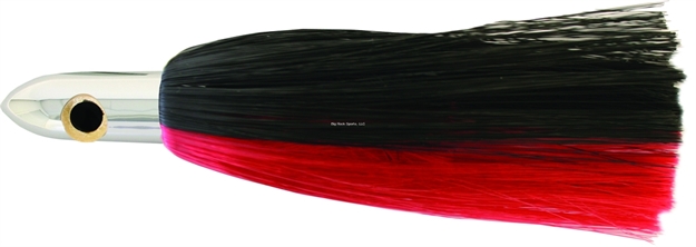 Picture of Iland Jr. Ilander Trolling Lure, 6 3/4", 1 3/4 Oz, 3-D Eyes, Chrome Head/Red & Black Skirt