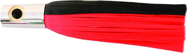 Picture of Iland Sailure E-Series Trolling Lure, 5 1/2", 1/2 Oz, 3-D Eyes, Conical Chrome Head/Black & E Red Skirt, 5 - 8 Kts