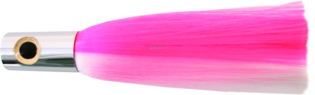 Picture of Iland Sailure E-Series Trolling Lure, 5 1/2", 1/2 Oz, 3-D Eyes, Conical Chrome Head/E Pink & E White Skirt, 5 - 8 Kts
