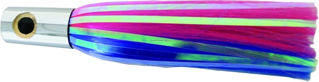 Picture of Iland Sailure Flasher Trolling Lure, 5 1/2", 1/2 Oz, 3-D Eyes, Conical Chrome Head/Blue & Pink Skirt, 5 - 8 Kts