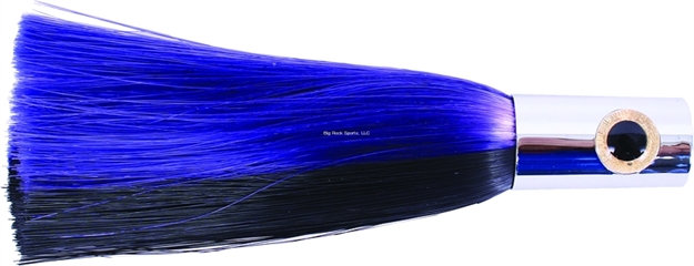 Picture of Iland Sailure Trolling Lure, 5 1/2", 1/2 Oz, 3-D Eyes, Conical Chrome Head/Black & Plum Skirt, 5 - 8 Kts