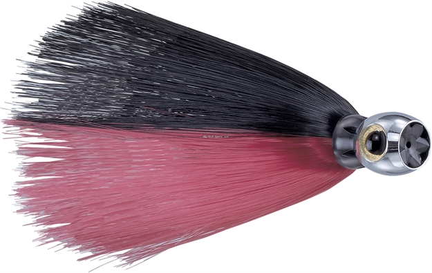 Picture of Iland Sea Star Jet Head Trolling Lure, 6 3/4", 1 1/2 Oz, 3-D Eyes, Chrome Head/Red & Black Skirt, 6 - 10 Kts