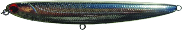 Picture of Ima Skimmer Topwater Stickbait, 4 1/2", 3/8 Oz, Chrome, Floating
