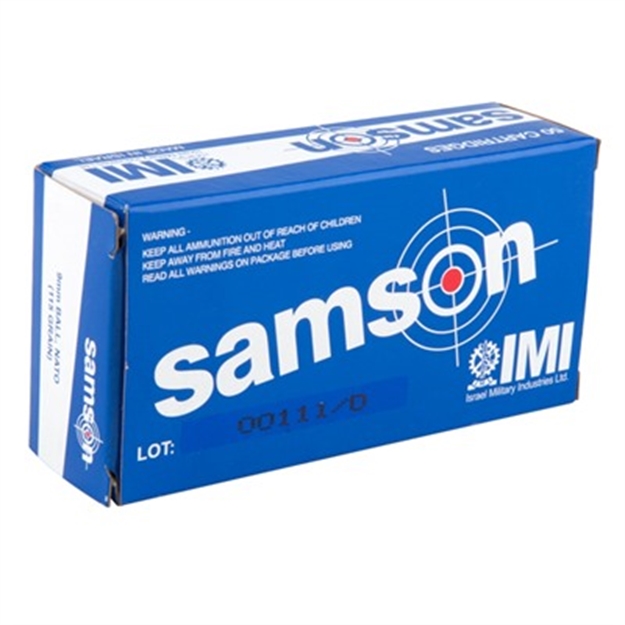 Picture of Imi Samson Ammo 9Mm 115Gr Fmj 50/Bx