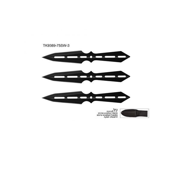 Picture of Impulse Product 7.50 IN Throwing Knife Set 3 Pcs With Sheath