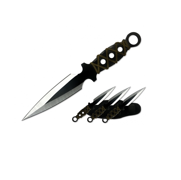 Picture of Impulse Product 9.00 IN Throwing Knife Set 3 Pcs With Sheath