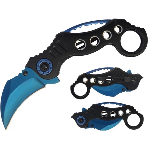 Picture of Impulse Product Karambit 3 IN Blue Blade Black Handle