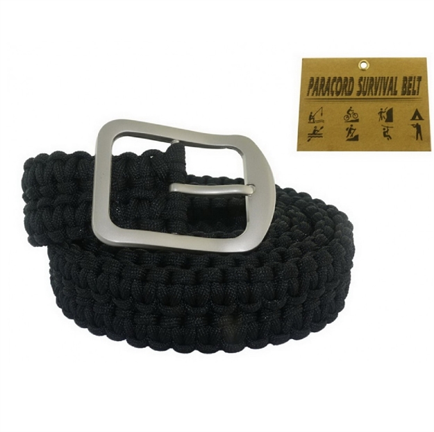 Picture of Impulse Product Paracord Belt With Steel Buckle Black