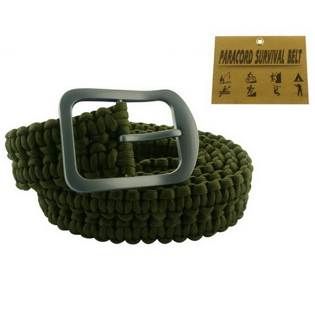 Picture of Impulse Product Paracord Belt With Steel Buckle Olive Green