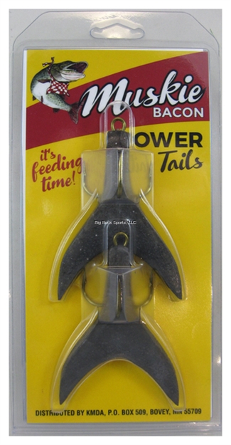 Picture of Inhaler Musky Bacon Power Tail, XL 5/0, Black, 2 PK