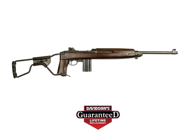 Picture of  Inland Mfg Ilm150 M1a1 Paratrooper Carbine 30 Carbine 15+1 18" Barrel, Black Metal Finish, Type 2 Barrel Band, Black Side, Folding Wire Stock W/Low Wood Walnut Forearm & Pistol Grip 602686313162