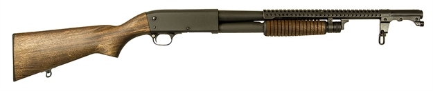 Picture of Inland Mfg Ilmm37dday75 M37 Trench 12 Gauge 20" 4+1 3" Black Parkerized Oil Walnut Right Hand